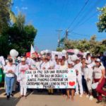 Marcha por la Paz y la permanencia en el territorio.